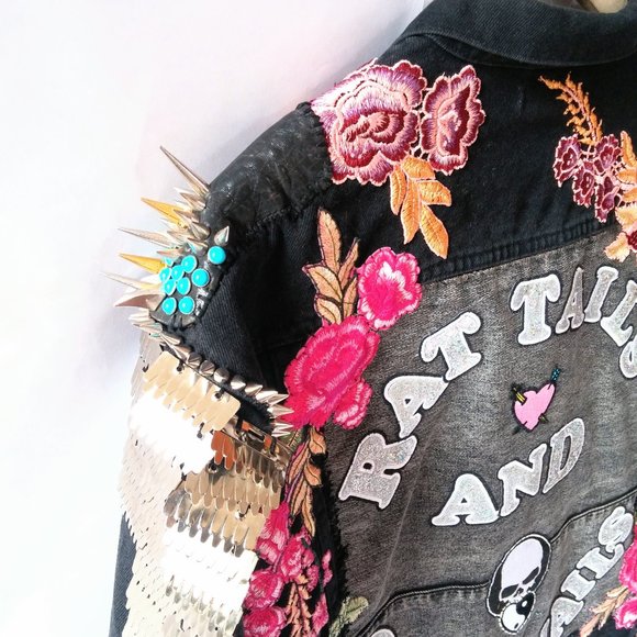Handmade Jacket - Rat Tails and Coke Nails L - Picture 3 of 13